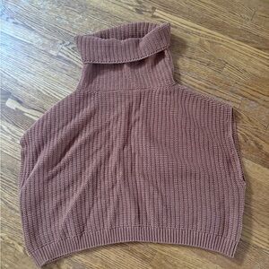 Women's Brown Turtleneck Sweater